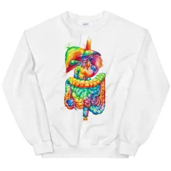 Sweat Unisexe Système Digestif - Aquarelle