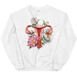 Sweat Unisexe Utérus - Floral