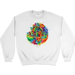 Sweat Unisexe Virus - Aquarelle