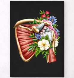 Tendinopathie - Floral - Noir