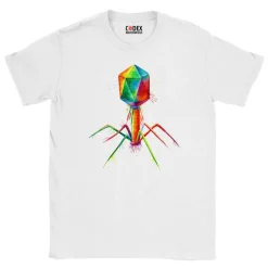 T-shirt Unisexe Bacteriophage - Aquarelle