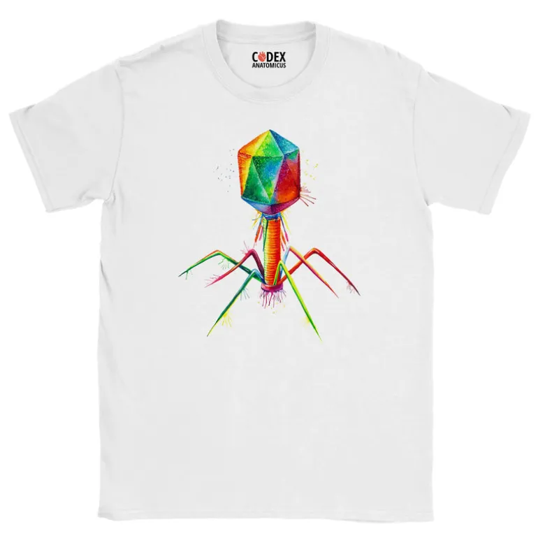 T-shirt Unisexe Bacteriophage - Aquarelle
