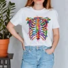 T-shirt Unisexe Cage Thoracique - Aquarelle