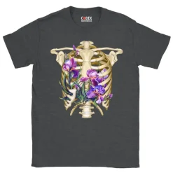 T-shirt Unisexe Cage Thoracique - Floral