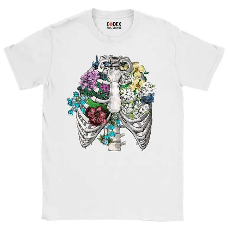 T-shirt Unisexe Cage Thoracique - Floral
