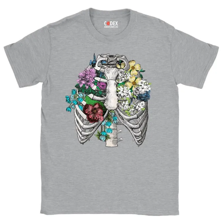 T-shirt Unisexe Cage Thoracique - Floral