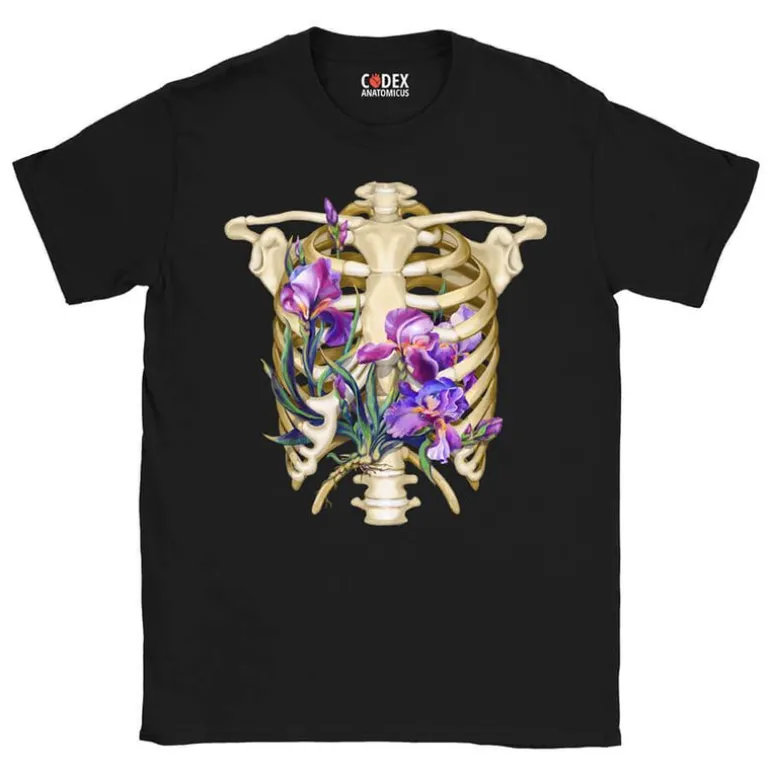 T-shirt Unisexe Cage Thoracique - Floral