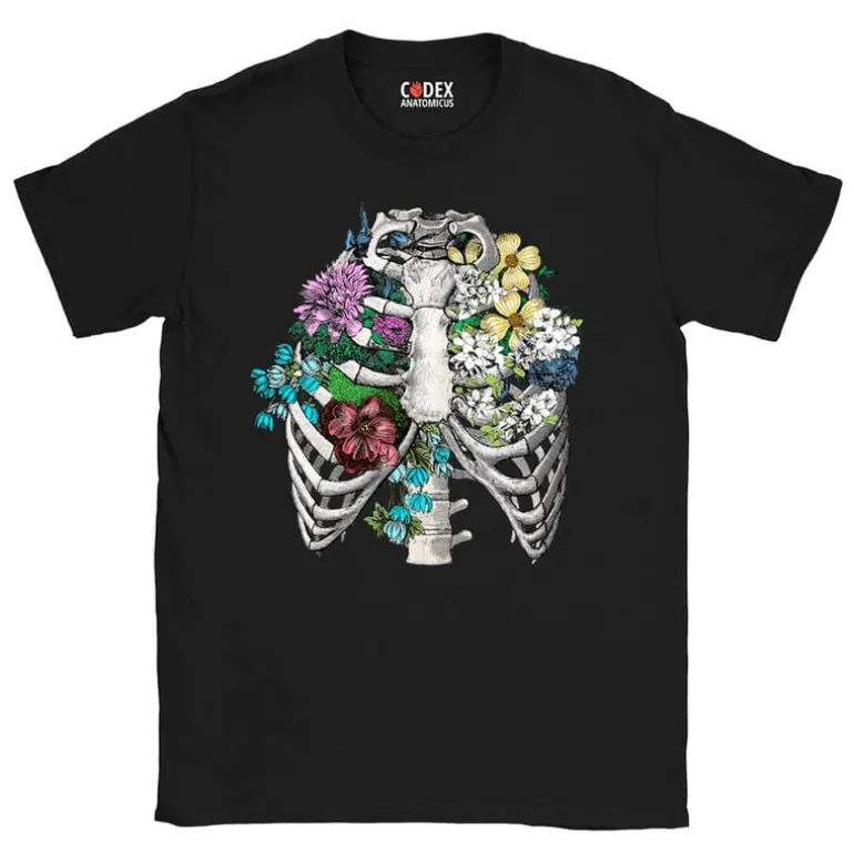 T-shirt Unisexe Cage Thoracique - Floral
