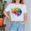 T-shirt Unisexe Cerveau - Aquarelle