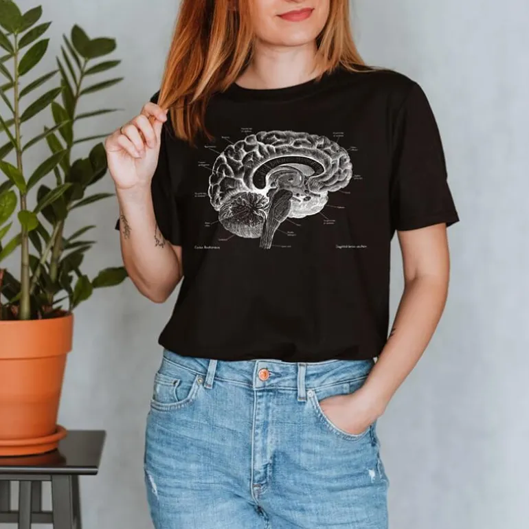T-shirt Unisexe Cerveau - Chalkboard