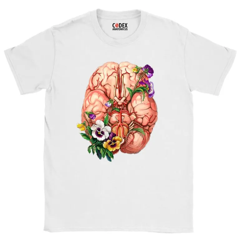 T-shirt Unisexe Cerveau - Floral