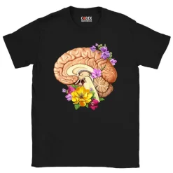 T-shirt Unisexe Cerveau II - Floral