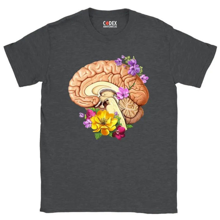 T-shirt Unisexe Cerveau II - Floral