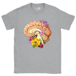 T-shirt Unisexe Cerveau II - Floral