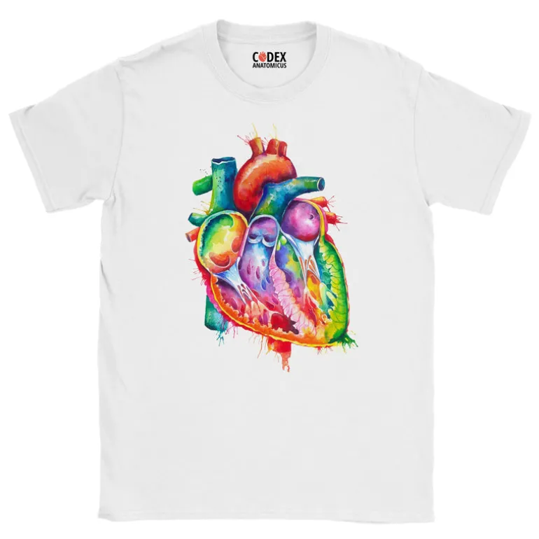 T-shirt Unisexe Coeur - Aquarelle