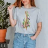 T-shirt Unisexe Colonne Vertébrale - Floral