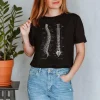 T-shirt Unisexe Colonne Vertébrale - Chalkboard