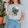 T-shirt Unisexe Crâne - Floral