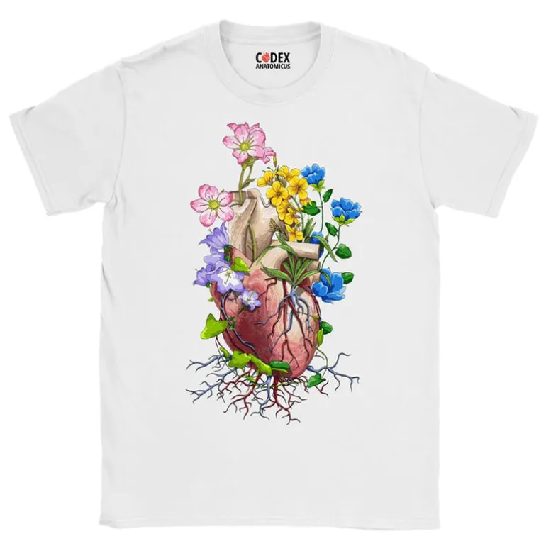 T-shirt Unisexe Cœur - Floral