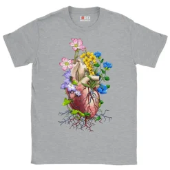 T-shirt Unisexe Cœur - Floral