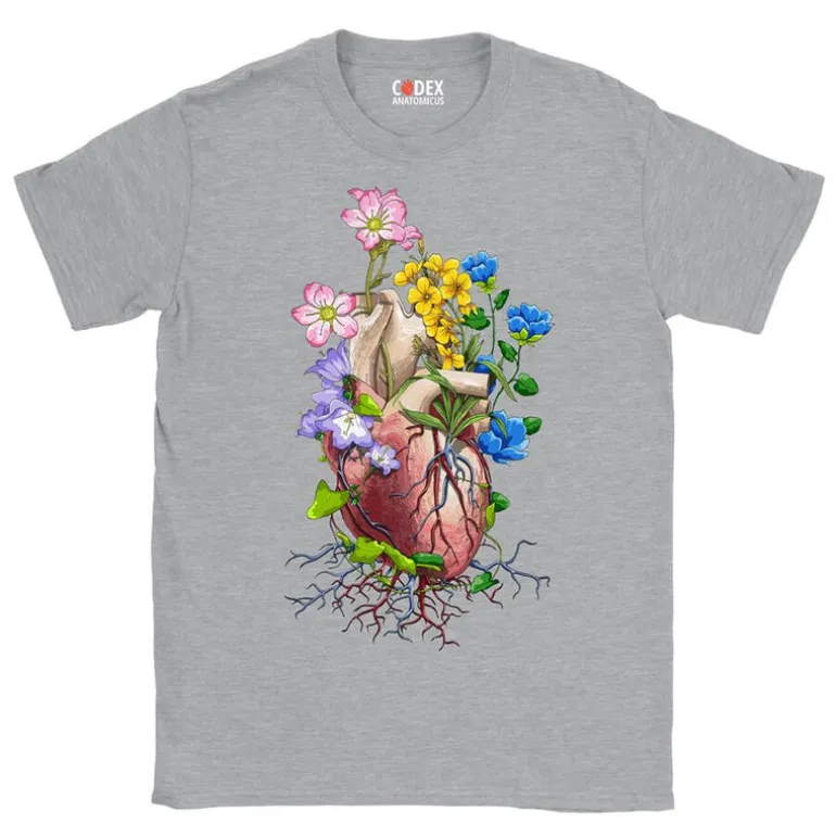 T-shirt Unisexe Cœur - Floral