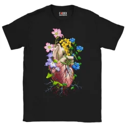 T-shirt Unisexe Cœur - Floral
