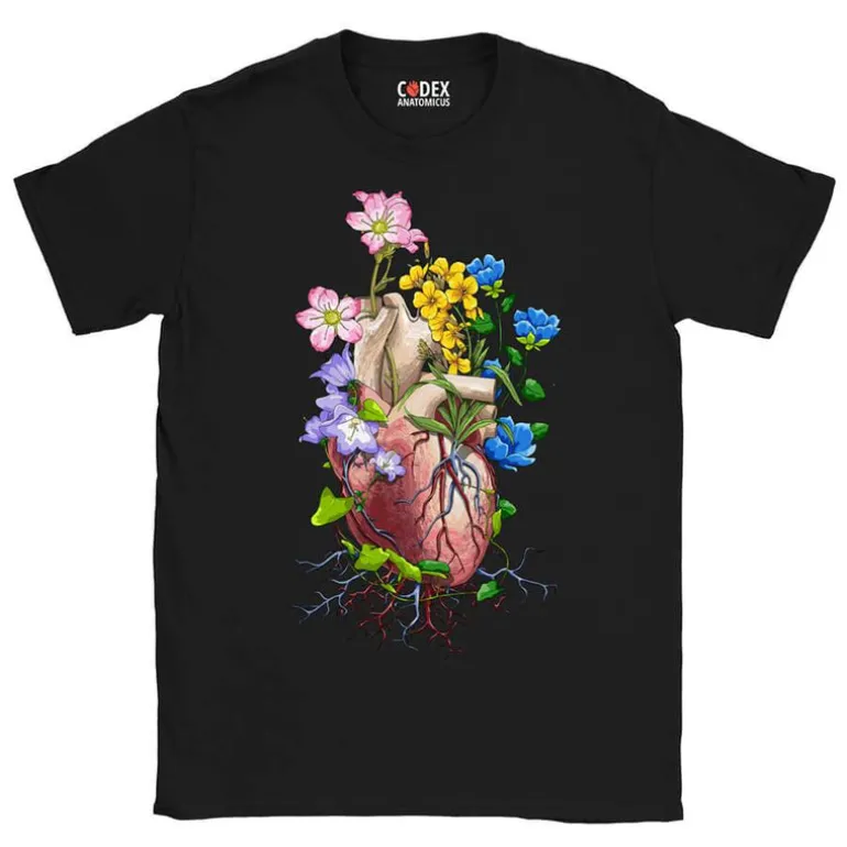 T-shirt Unisexe Cœur - Floral
