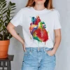 T-shirt Unisexe Cœur II - Aquarelle