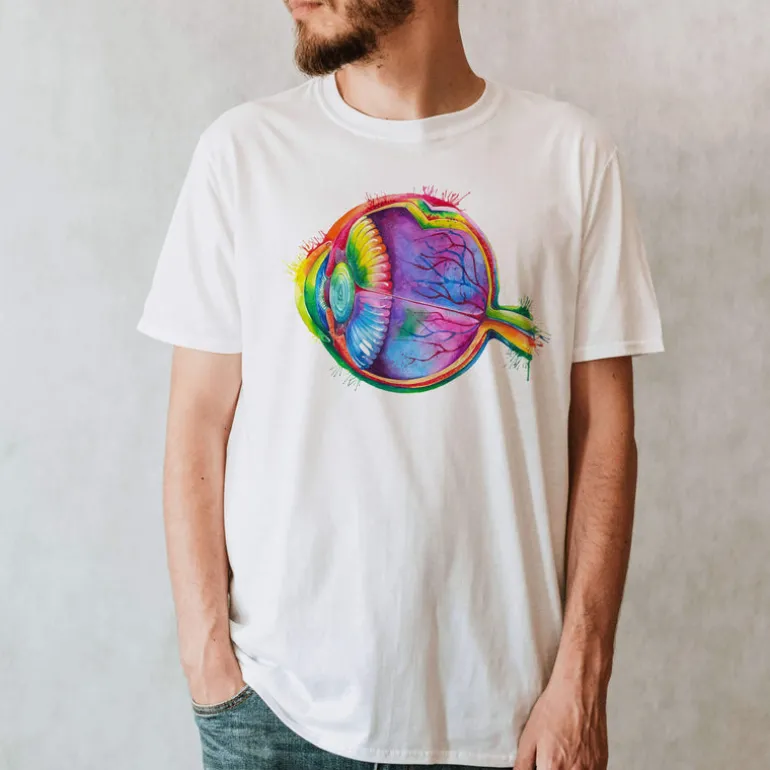 T-shirt Unisexe Oeil - Aquarelle