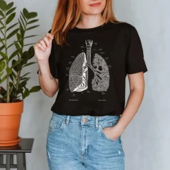 T-shirt Unisexe Poumons - Chalkboard