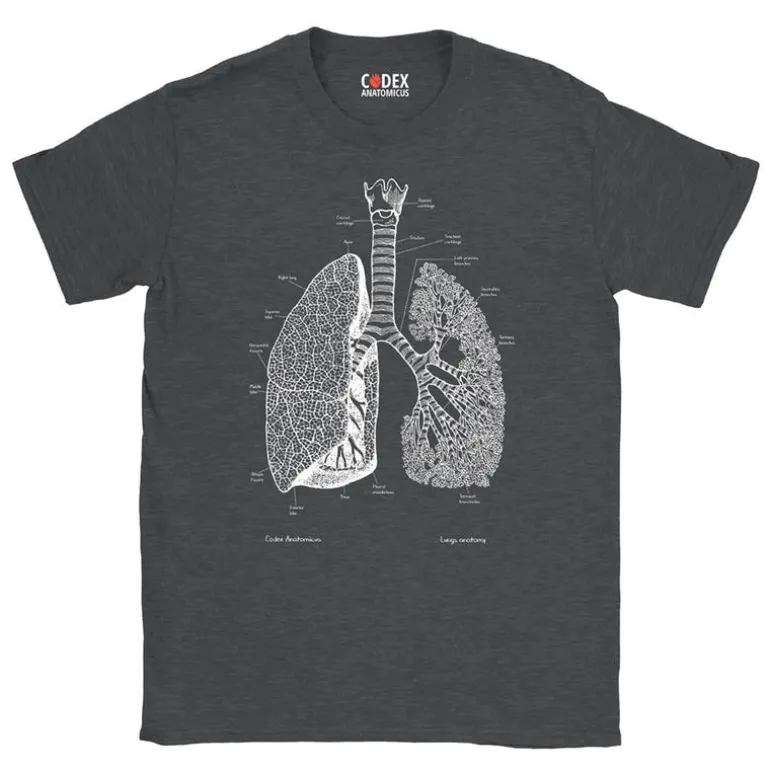 T-shirt Unisexe Poumons - Chalkboard
