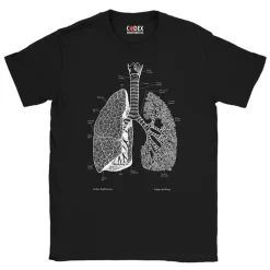 T-shirt Unisexe Poumons - Chalkboard