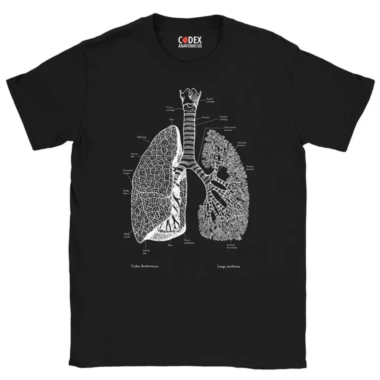 T-shirt Unisexe Poumons - Chalkboard