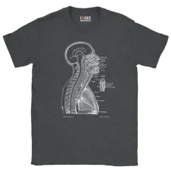 T-shirt Unisexe Section de Tête - Chalkboard