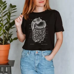 T-shirt Unisexe Système Digestif - Chalkboard