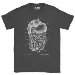 T-shirt Unisexe Système Digestif - Chalkboard