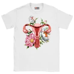 T-shirt Unisexe Utérus - Floral