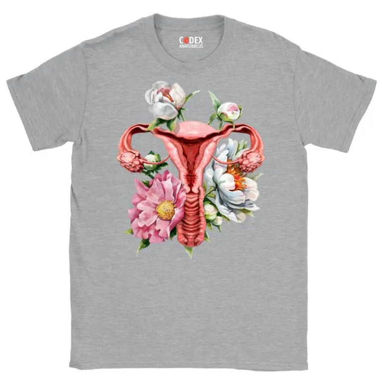 T-shirt Unisexe Utérus - Floral