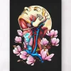 Tête, cou et artères - Floral - Noir